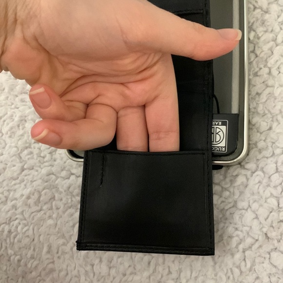 Black Genuine Full Grain Leather Wallet - Picture 12 of 15